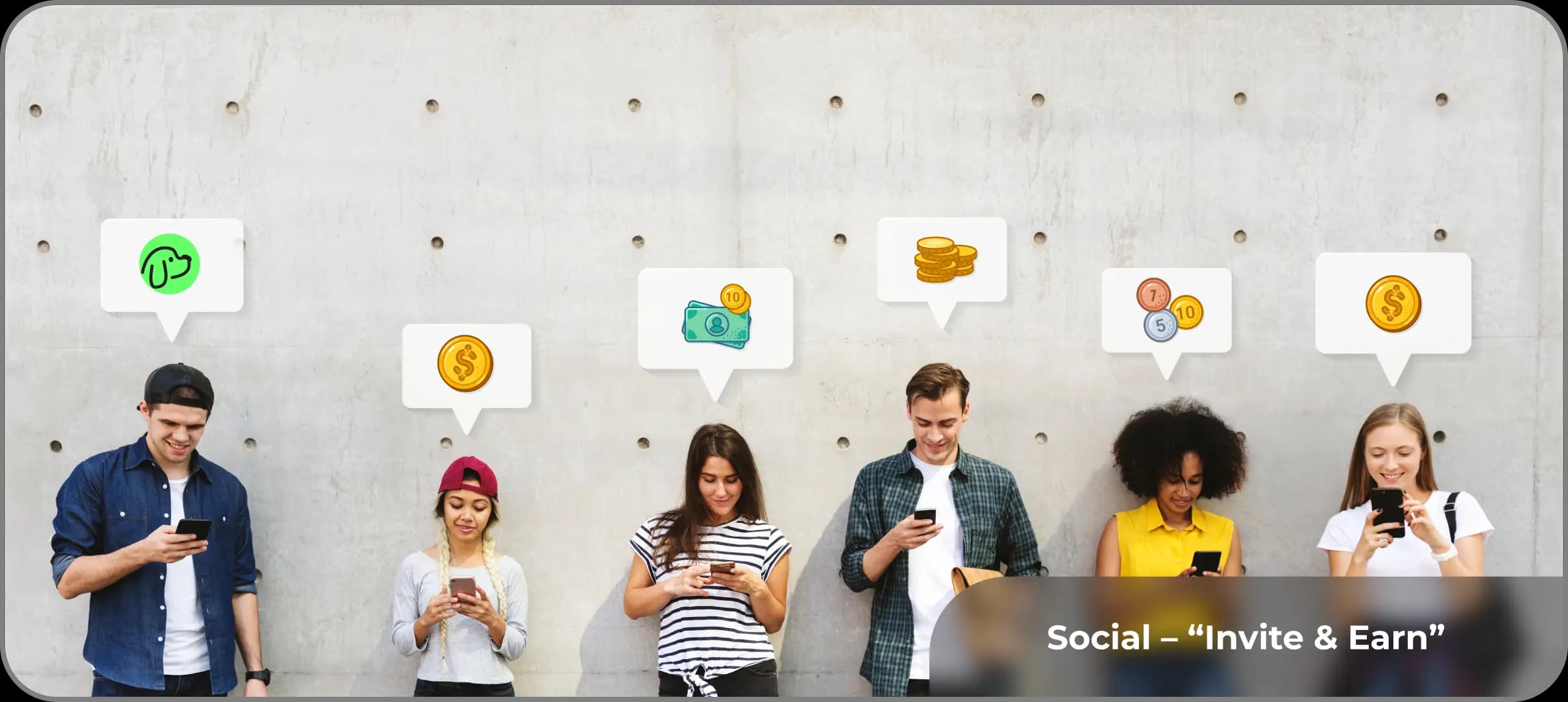 Social – “Invite & Earn”
